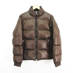 グリーンレーベルリラクシング ユナイテッドアローズ green label relaxing ダウンジャケット アウター 長袖 ジップアップ ナイロン M ブラウン ※EKM