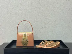 ・小京都・ 草履 23cm 草履バッグ オレンジ 金 セット 着物 和服