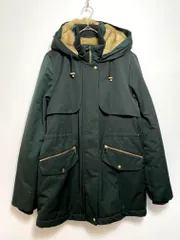 ZARA TRF ザラティーアールエフ 1255/270/409 ファー付きモッズコート sizeXS/ダークグリーン ◆■レディース