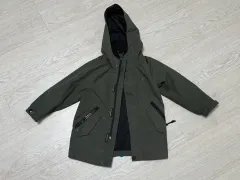 ニューバランス キッズ フード ウィンドブレーカー アウター カーキ