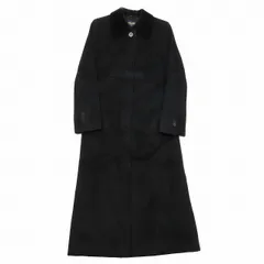 ブルックスブラザーズ BROOKS BROTHERS ウール ステンカラーコート ジャケット ブルゾン ロング丈 衿ベロア アウター 0 黒 ブラック/5 レディース