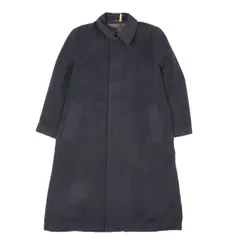 ベイカーストリート Baker St. ステンカラーコート ロングコート ウール 長袖 アウター 黒 ブラック M メンズYBA10 