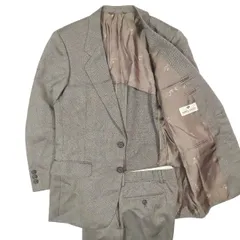 ニナリッチ NINA RICCI バーズアイ スーツ セットアップ テーラード ジャケット 2B ブレザー 背抜き スラックス パンツ 紳士 ビジネス サイズA4 グレー メンズ YBA11