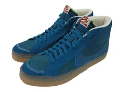 ナイキ エスビー NIKE SB ZOOM BLAZER MID PRM PLUS DV5468-300 ズーム ブレイザーミッド PRM プラス 30cm ブルー スニーカー シューズ 靴