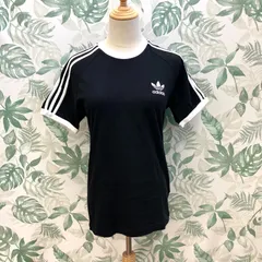 GR1487 adidas アディダス レディース ブラック Tシャツ Sサイズ 3本ライン