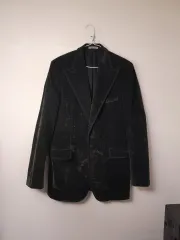 BOTTEGA VENETA ボッテガ・ヴェネタ ダークグリーン ツアーベルベット ブレーザー 52/100 105