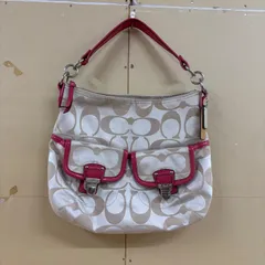 ◎COACH コーチ シグネチャー 2WAY ショルダー付き ハンドバッグ