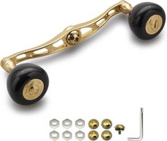 KTF IXAハイパーオフセットカーボンハンドル80mm　Abuダイワ用ゴールド KTF IXAハイパーオフセットカーボンハンドル80mm Abuダイワ用ゴールド