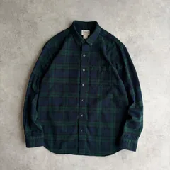 L.L.Bean/エルエルビーン/長袖シャツ/BD/ボタンダウン/フランネル生地/ブラックウォッチ/タータン/ミリタリーチェック/格子柄