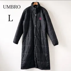 UMBRO アンブロ ロング中綿コート L ブラック ベンチコート 防寒 スポーツ　レディース