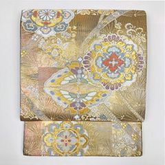 袋帯】西陣 永井織物 六通柄 正絹 古今屏風絵 雪輪取り 礼装用 仕立て 