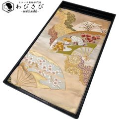 螺鈿細工 袋帯 鳥 正絹 六通 HOT087 | Mercari