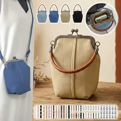 がま口 ショルダーバッグ レディース【がま口デニムバッグ】スマホショルダー がま口バッグ ハンドバッグ トートバッグ 小さい 大容量 ショルダー ストラップ 肩掛け 斜めがけ 首掛け 韓国 ギフト 116683966