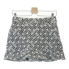 サイズ：0 NEW BALANCE GOLF ニューバランス  インナー付 スカート 裾フリル ロゴ総柄 ホワイト系 [240101565201] ゴルフウェア レディース ストスト