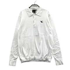 サイズ：4 1PIU1UGUALE3 GOLF GRK034 長袖ポロシャツ  ホワイト系 [240101599251] ゴルフウェア メンズ ストスト