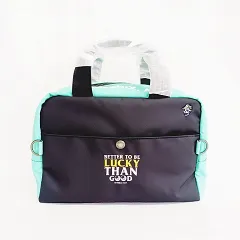 デヴァローゴルフ DEVEREUX GOLF カートバッグ ラウンドバッグ ショルダーバッグ 2WAY 刺繍 ブラック グリーン 黒