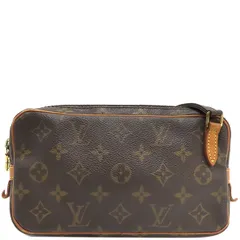 ルイヴィトン LOUIS VUITTON ショルダーバッグ ポシェット マルリーバンドリエール モノグラムキャンバス モノグラム ゴールド金具 茶 斜め掛け  M51828 SL1912【中古】