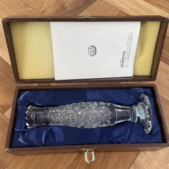 Bohémia　ボヘミアガラス　花瓶　約20㎝　A2-0