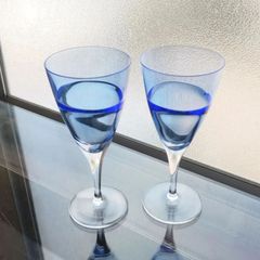 ヴィンテージ 足付きカップ アイスクリーム・デザート 気泡・ゆらゆら