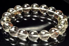 【１点物】高透明◇繊細銀針 シルバールチルクォーツ　11-11.5mm　ブレスレット パワーストーン 天然石 _MC4023