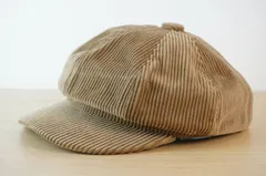 レディース・メンズ  ベージュ　デニム素材　キャスケット　サイズ５７・５cm　キャップ　帽子　[[1.1.]]
