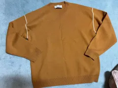 L) BIGサイズ 105-110 LAINE ライン 茶色 ニット