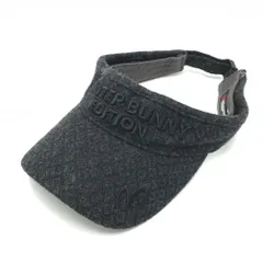 マスターバニー サンバイザー グレー×黒 ロゴ刺しゅう  FR   ゴルフウェア MASTER BUNNY EDITION