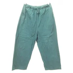 サマンサモスモス SM2 コットン ワイドパンツ テーパード F 緑 グリーン ■GY54