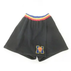 モスキーノ MOSCHINO 美品 パンツスカート スウェット 日本製 150cm 黒 ブラック ■GY54