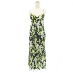 ココディール COCO DEAL 美品 花柄 キャミ ワンピース 2 Mサイズ 黒 ブラック ■GY54