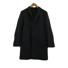 ユナイテッドアローズ A DAY IN THE LIFE UNITED ARROWS コート チェスター シングル ミドル ウール 無地 センターベント 長袖 M グレー