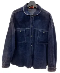 マックレガー McGREGOR 60s 70s Vintage ヴィンテージ International Collection スウェードレザー スエード 丸襟  サイズ46 ジャケット 無地 ネイビー 104MT-2595