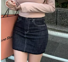 パステルTIME 生デニム ミニスカート 新品