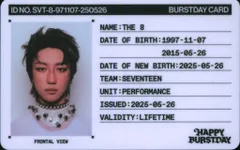 SEVENTEEN NEW BURSTDAY ver THE8 HAPPY BURSTDAY ID