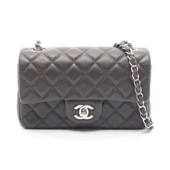 シャネル CHANEL ショルダーバッグ ミニマトラッセ20 A65050 ダークブラウン レザー ミニマトラッセ チェーンショルダー レディース Used A