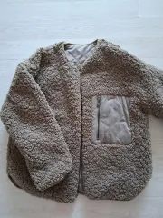 新商品) ZARA シープスキン リバーシブル ジップアップ ジャケット 55-55半