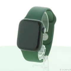 ソフマップ 〔中古品〕 Apple Watch Series 7 GPS 41mm グリーンアルミニウムケース クローバースポーツバンド【196】
