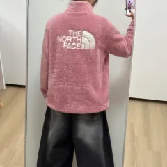 THE NORTH FACE ザノースフェイス ビックロゴ ボア ファー ピンク フリース ジャケット
