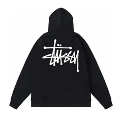 【新品未使用】STUSSY スウェット100% コットンフード付きコート男女兼用
