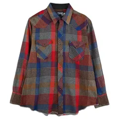 古着 90年代 ラングラー Wrangler チェック柄 ウールウエスタンシャツ USA製 メンズL相当 ヴィンテージ/eaa459527