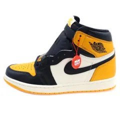 NIKE (ナイキ) AIR JORDAN 1 RETRO HIGH OG TAXI エアジョーダン 1 レトロ タクシー ハイカットスニーカー シューズ イエロー/ブラック US9/27cm 555088-711