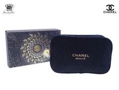 シャネル ノベルティ コフレポーチ 2025 クリスマス カメリアチャーム付き CHANEL【Used 開封品】