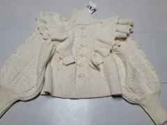 ZARA ザラ ケーブル編み クロップドニット 未使用品 ポール1281