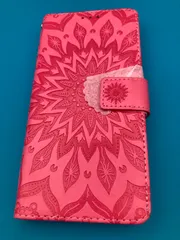 AQUOS sense8 SH-54B 手帳型ケース 花柄 ピンク ストラップ付き かわいい