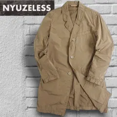 NYUZELESS ニューズレス ワッシャー加工 ステンカラーコート バルマカーン コート 103-5001 定4.2万 BEIGE ▲039▼30126m09