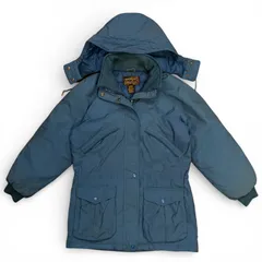 【90s】Eddie Bauer ダウンジャケット フーデッド ブルー Size S/P