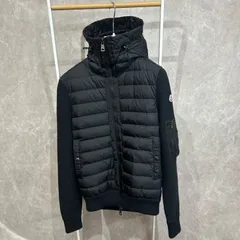 【美品】 MONCLER モンクレール ハイブリッドダウンニットジャケット黒S