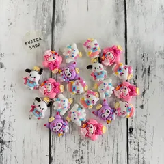 C-24 デコパーツ 20個セット ハンドメイド素材 デコレーション用 パーツ