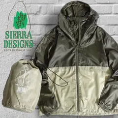 SIERRA DESIGNS シエラデザイン バイカラー パッカブル ジップアップ フーデット ジャケット ブルゾン マウンテンパーカー ウィンドブレーカー 20966139 定2.4万 カーキ ▲015▼40409m01