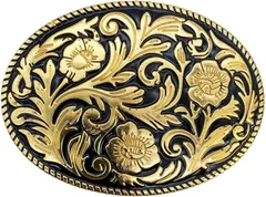 start.side スタートサイド ベルトバックル のみ メンズ レディース カジュアル ベルト幅 3.8cm ベーシック系 (唐草模様 金光沢 ゴールド)